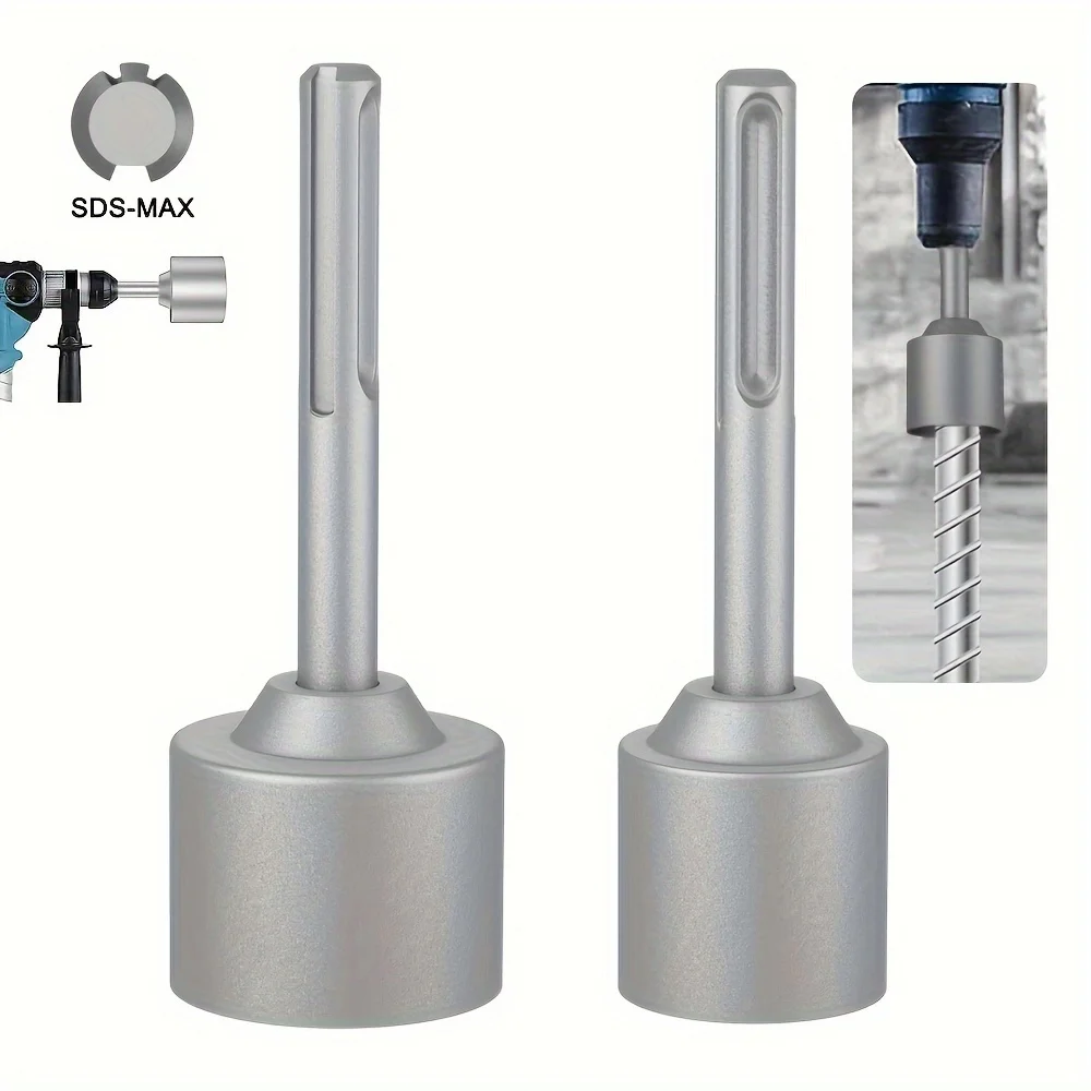 SDS Max Shank T Post Driver Removable Attachment Made With Rotary Hamer Drill, 2 Inch Diameter Head, SDS Max Post Driver