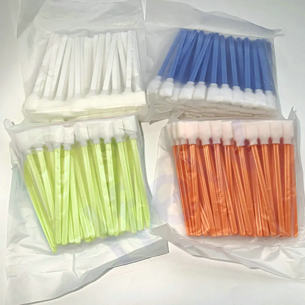 Cabeça de impressora dtf uv kit vara limpeza industrial solvente algodão limpo vara cotonete espuma tinta esponja aplicador haste limpa