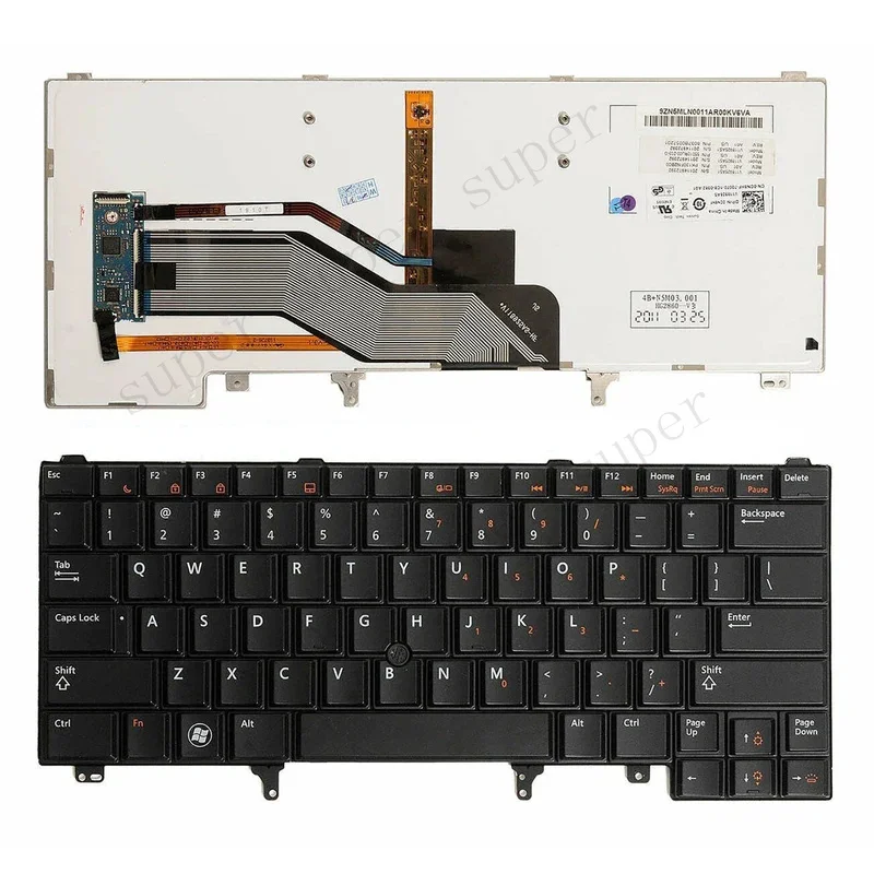 S+   for DELL Latitude E6320 E5420 4D57R 0J7P23 0MHRXC E5430 E6330 E6430 US Laptop Keyboard
