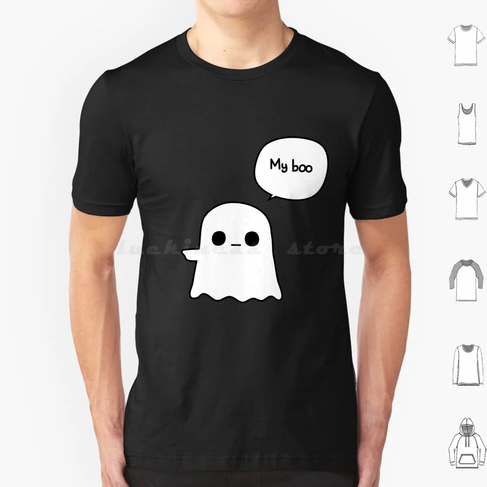 My Boo-Left T Shirt Big Size 100% Cotton Cute Ghost Boo Couple Couples Matching Adorable Humour Humor Funny Love