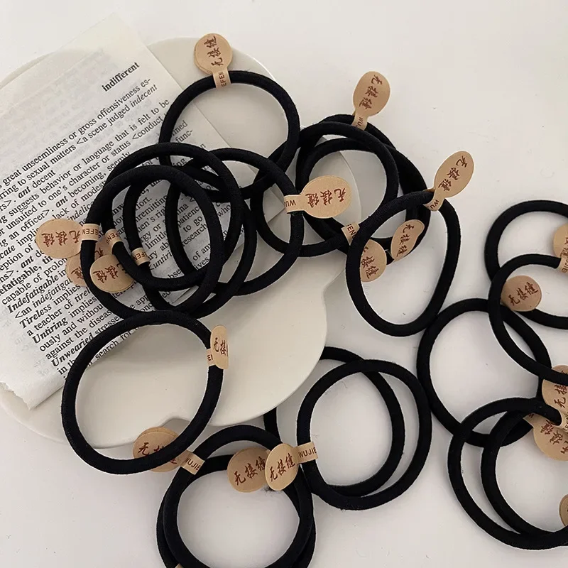 10/20Pcs/Lot  Hair Ties Gum Colorful Nylon Rubber Band Rope Doll Hair Accessories Black Elastic Hair Bands for Baby Girls Gift