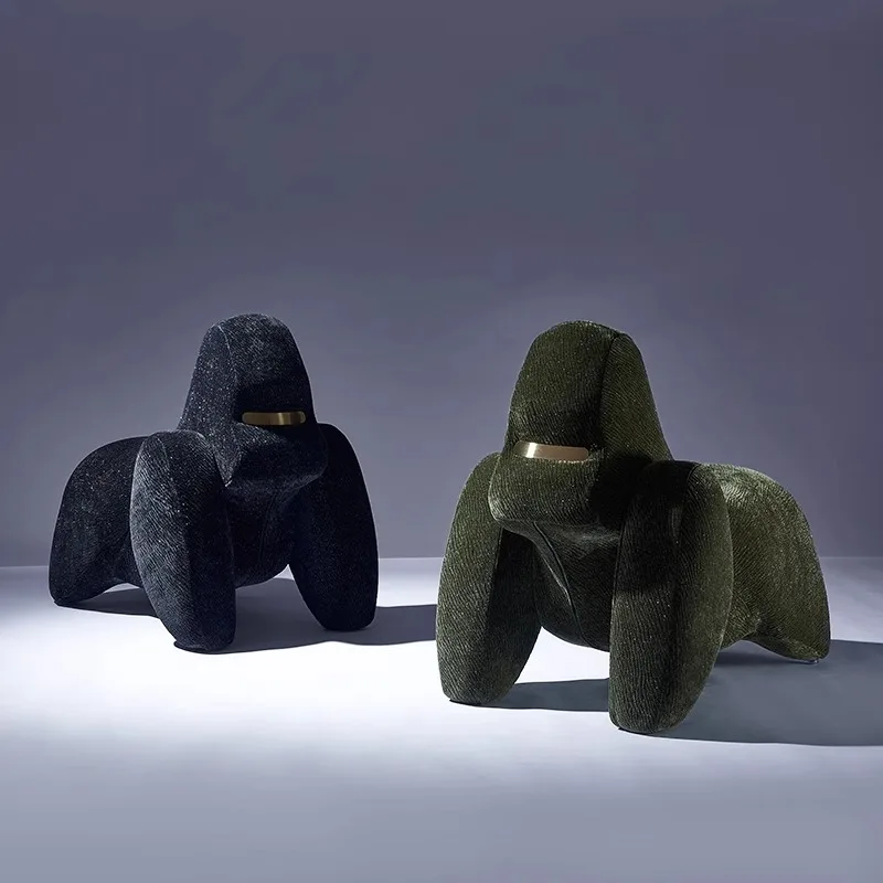 إبداع المشاهير على الإنترنت، مصمم كرسي الترفيه، كرسي أريكة فردي غوريلا، مقعد منزلي كرتوني على شكل حيوان