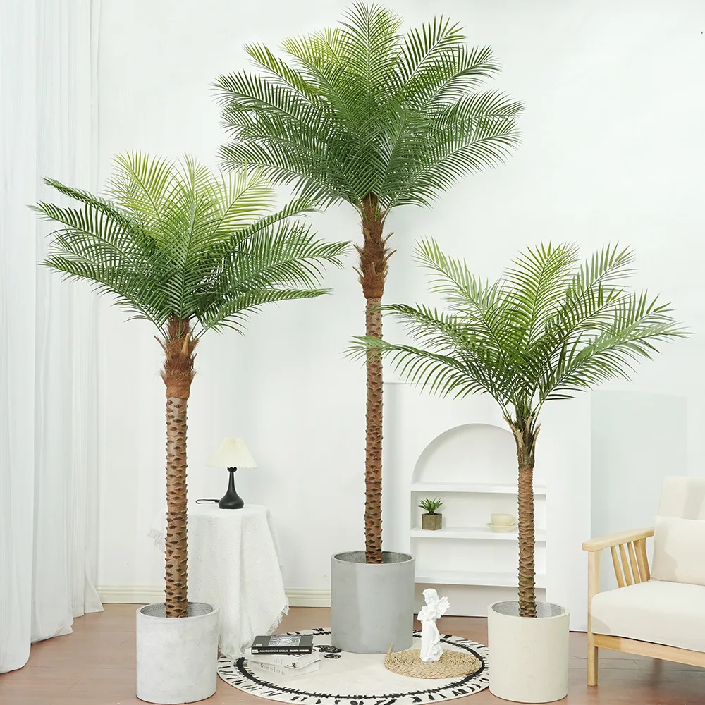 Artificial Coconut Tree Large Green Fake Plant Tree Interior Beautification Decoration Fake Plant Bonsai Garden Decoration