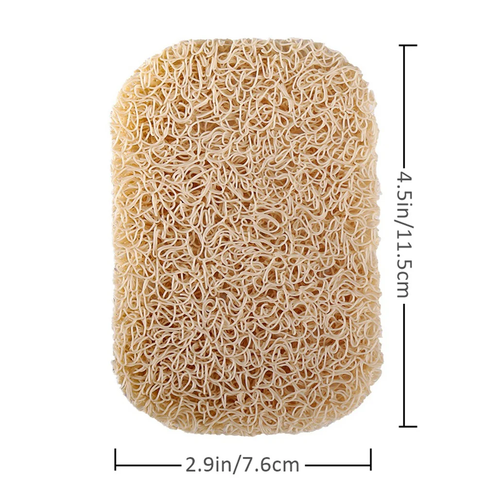 3 قطعة صينية بولي كلوريد الفينيل تخزين الرف حامل عدم الانزلاق تخزين الرف سهلة التنظيف حجم السفر التوقف أطباق الصابون البيج #5