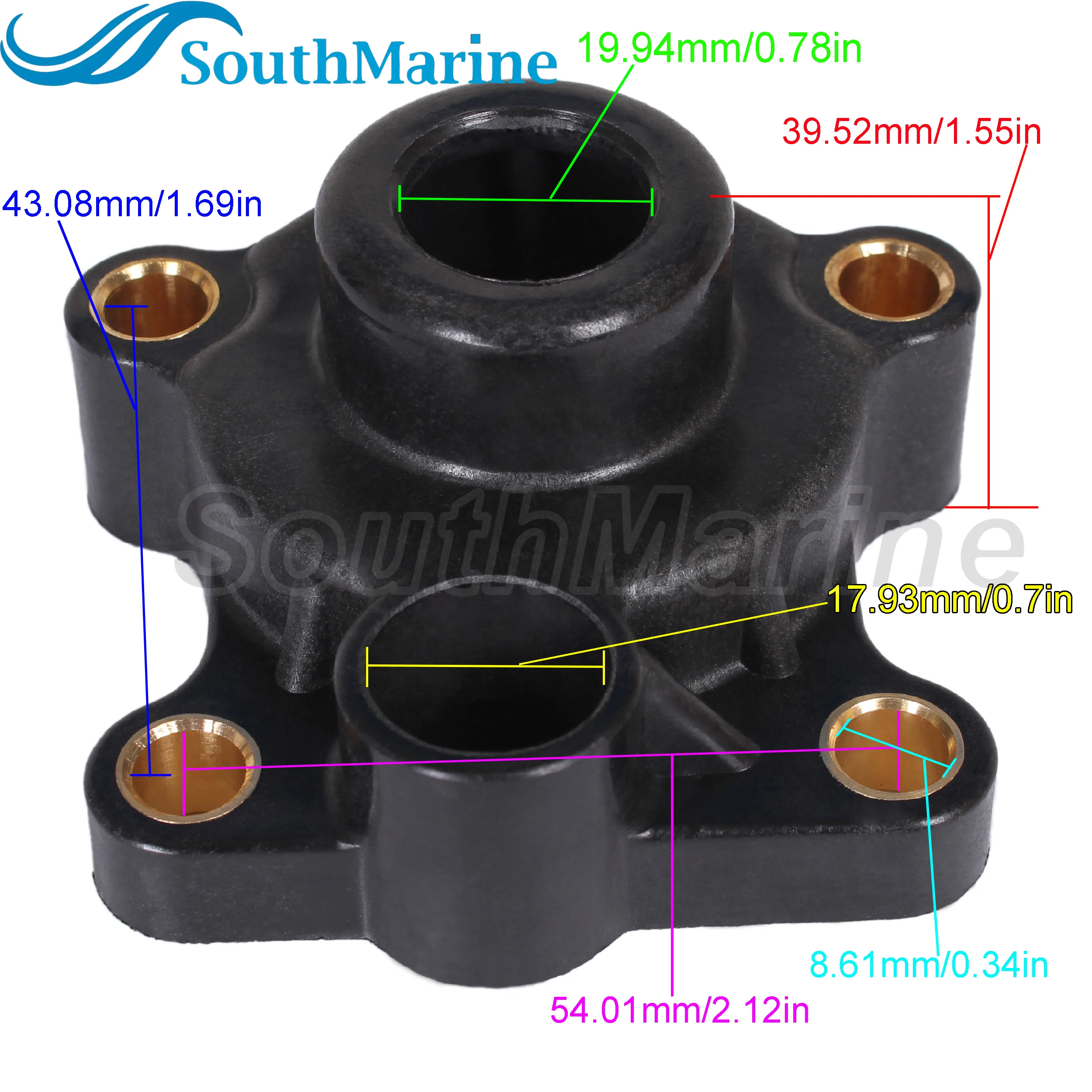 Boat Engine 663-44311-02 Water Pump Housing for Yamaha 40HP 48HP 50HP 55HP Boat Motor E48 C55