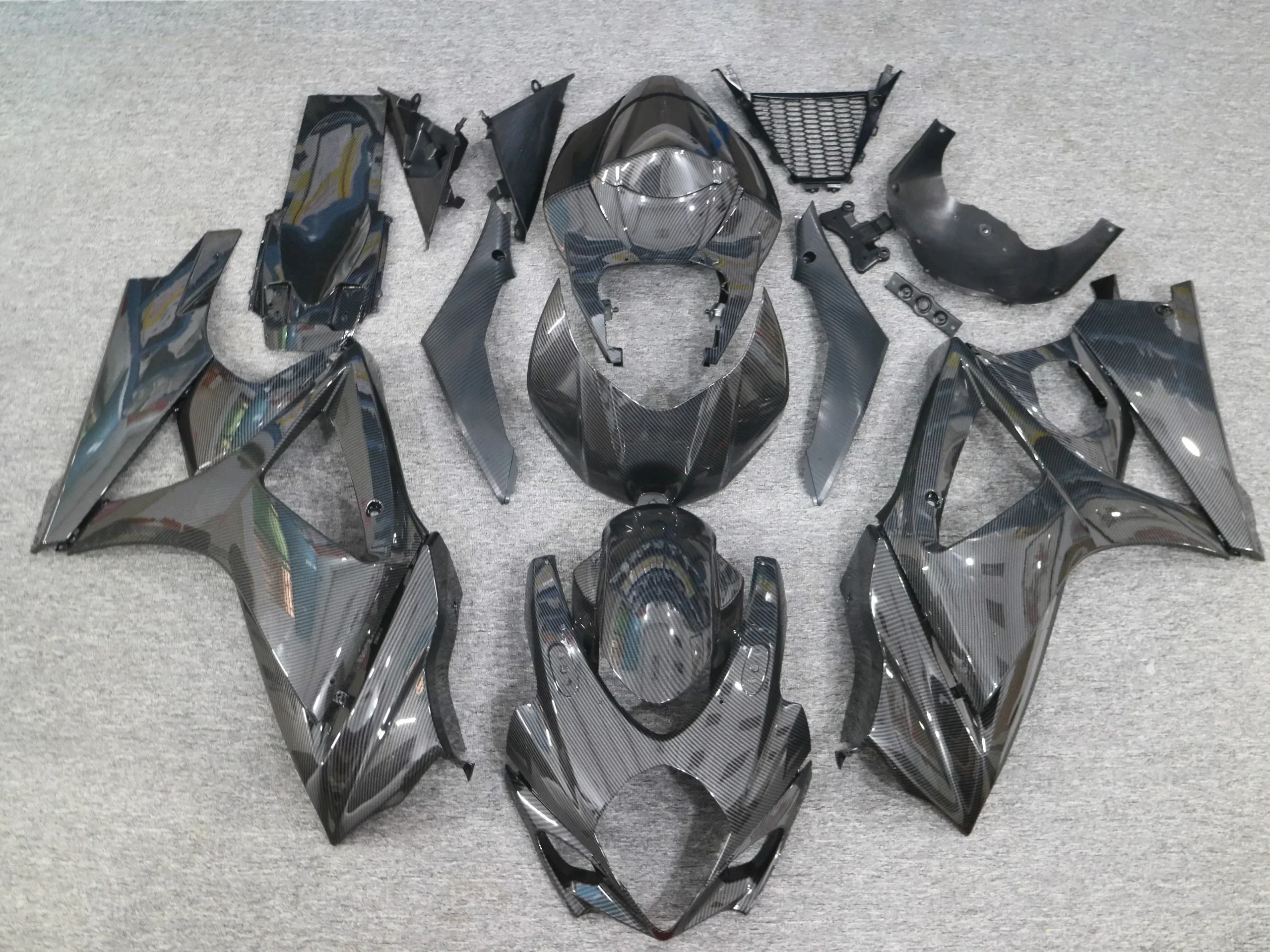 Motorcycle Fairing ABS Injection Carbon Fiber Color For SUZUKI GSXR 1000 GSX-R 1000 2007 2008 K7 K8