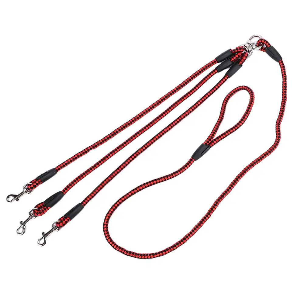 Convenient Triple Dog Leashes Safety Cord Braid Pet Rope Traction Leash High Quality Puppy Lead Rope for Pet Accessories