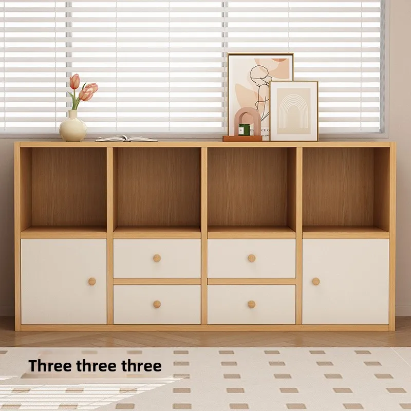 European Style Free-Standing Bookcase Multi-Layer Storage Cabinet Cubby Organizer for Kindergarten Bookshelf Bookshelves Book Ca