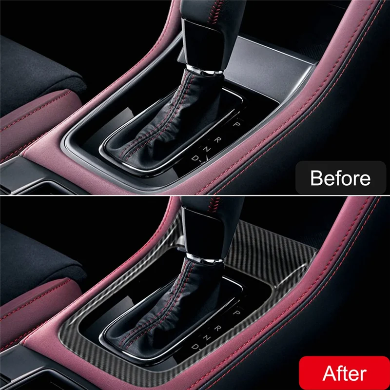 

1 Piece Car Carbon Fiber Central Control Gear Shift Panel Decal Interior Modification ABS For Subaru WRX / WRX STI 2015-2020