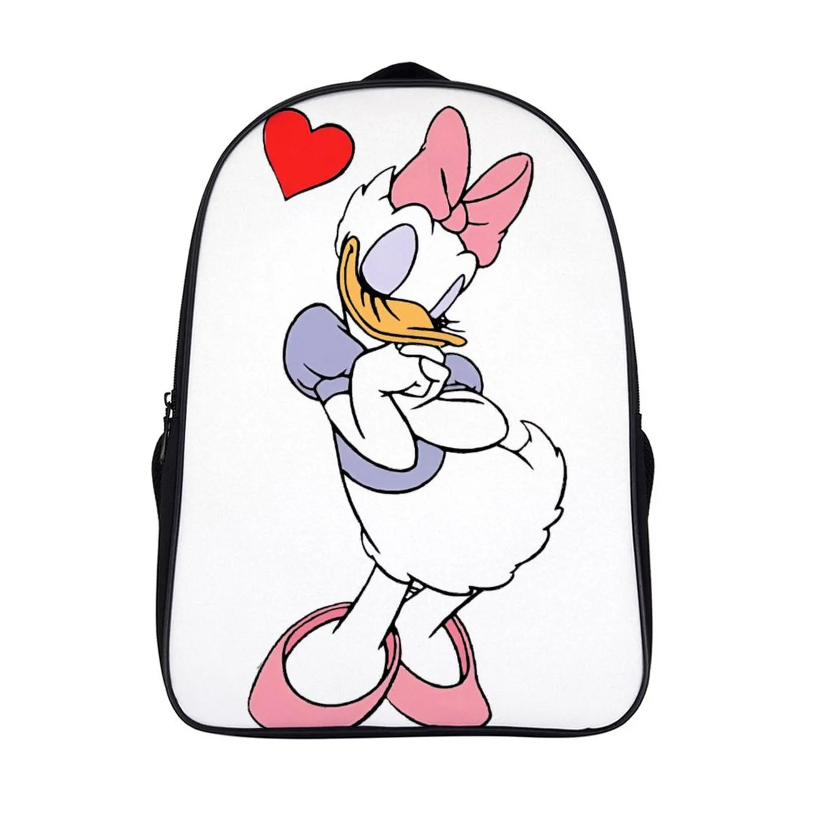 

Cartoon Disney Daisy Duck Fashion Student's Backpack School Bag 16 Inch 2 Compartment Backpack Student Schoolbag