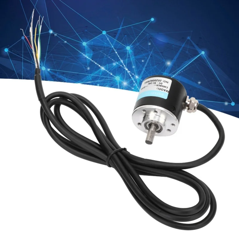 

Твердый вал энкодера ABZ 3-фазный компонент управления движением 30 кГц 1000B/1024B DC5-24V1024Z