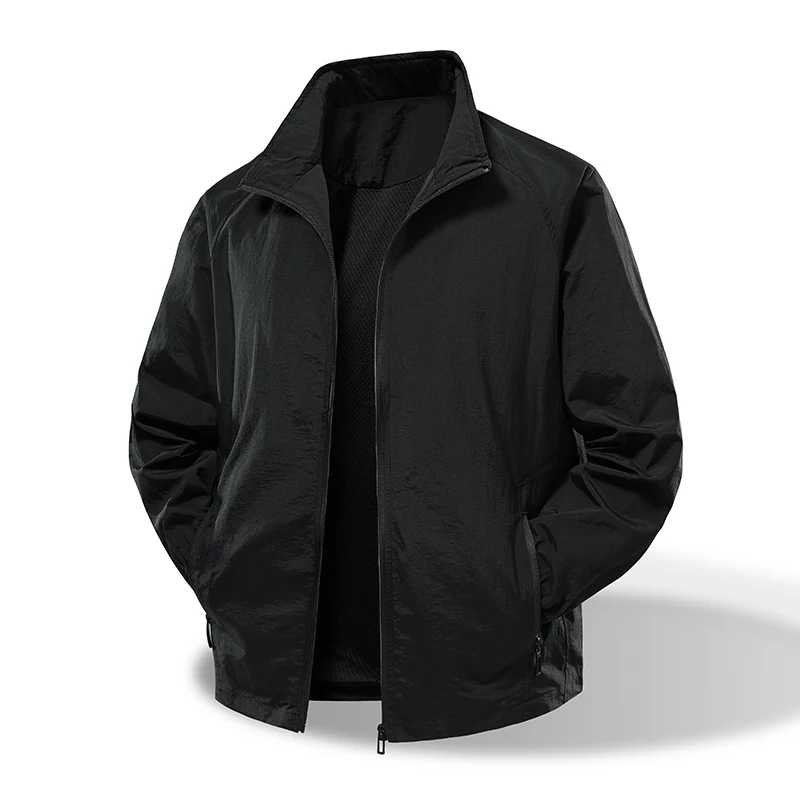 

Men Elastic Waterproof Outdoor Assault Jacket Stand Collar Jacket Nylon Windbreaker High Spring and Autumn New Workwear Jacket