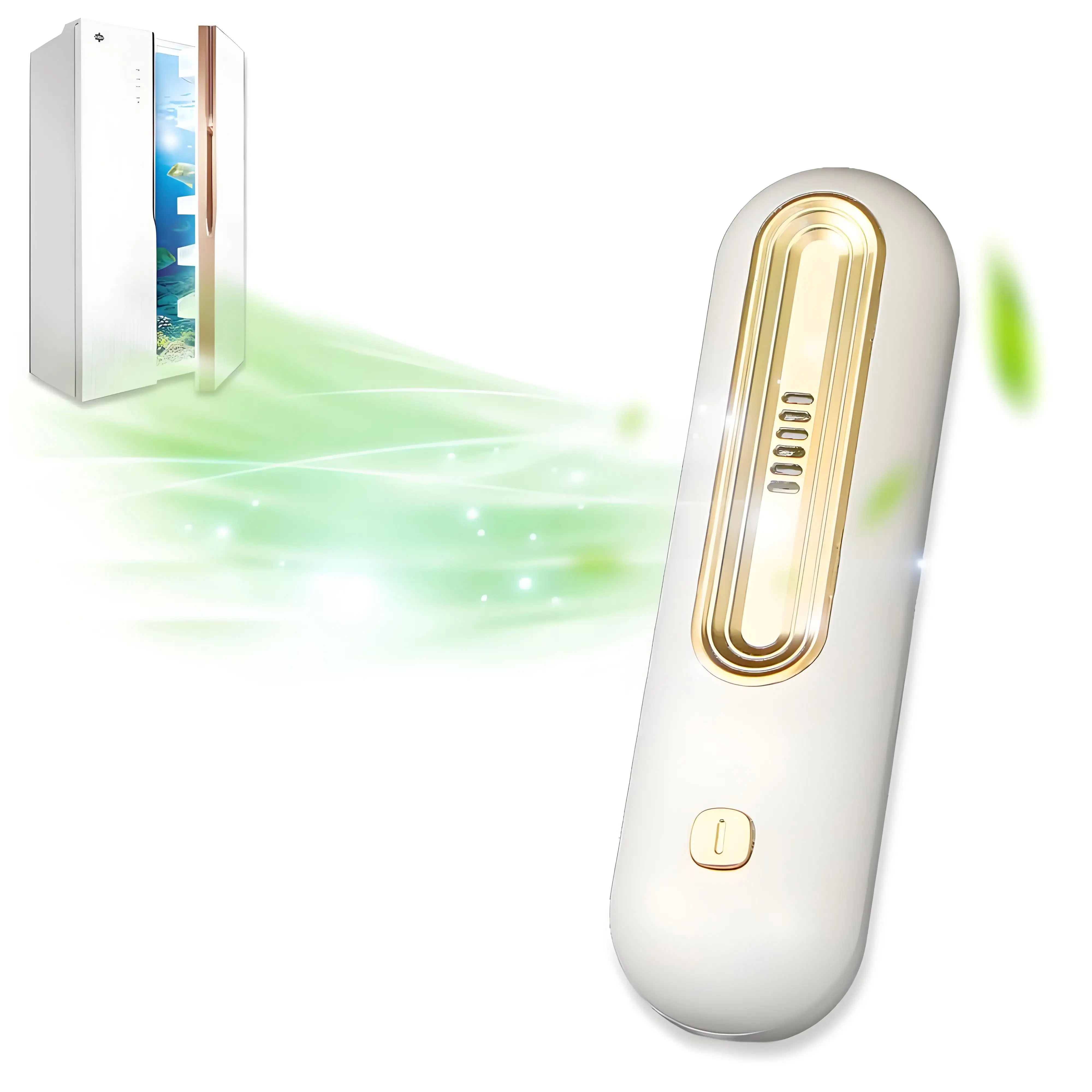 مزيل الروائح الكريهة القابل لإعادة الشحن عبر USB، منقي هواء محمول للثلاجة والسيارة - مزيل الرائحة مع عملية صامتة #1