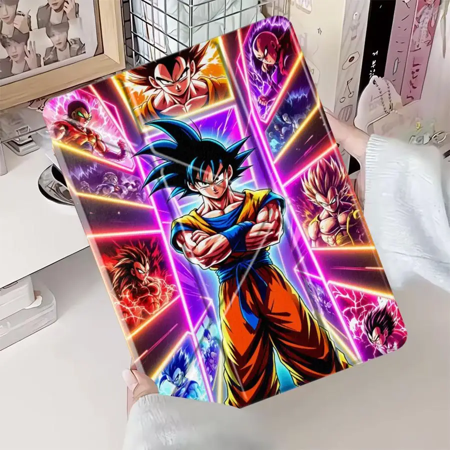 

Dragon Ball Goku Trunks Tablet Case For iPad Pro 11th 10th 9th 8th 7th 12.9inch Mini 6 7 Air 4 5 M3 M2 1 2 M4 11inch Pro 2025