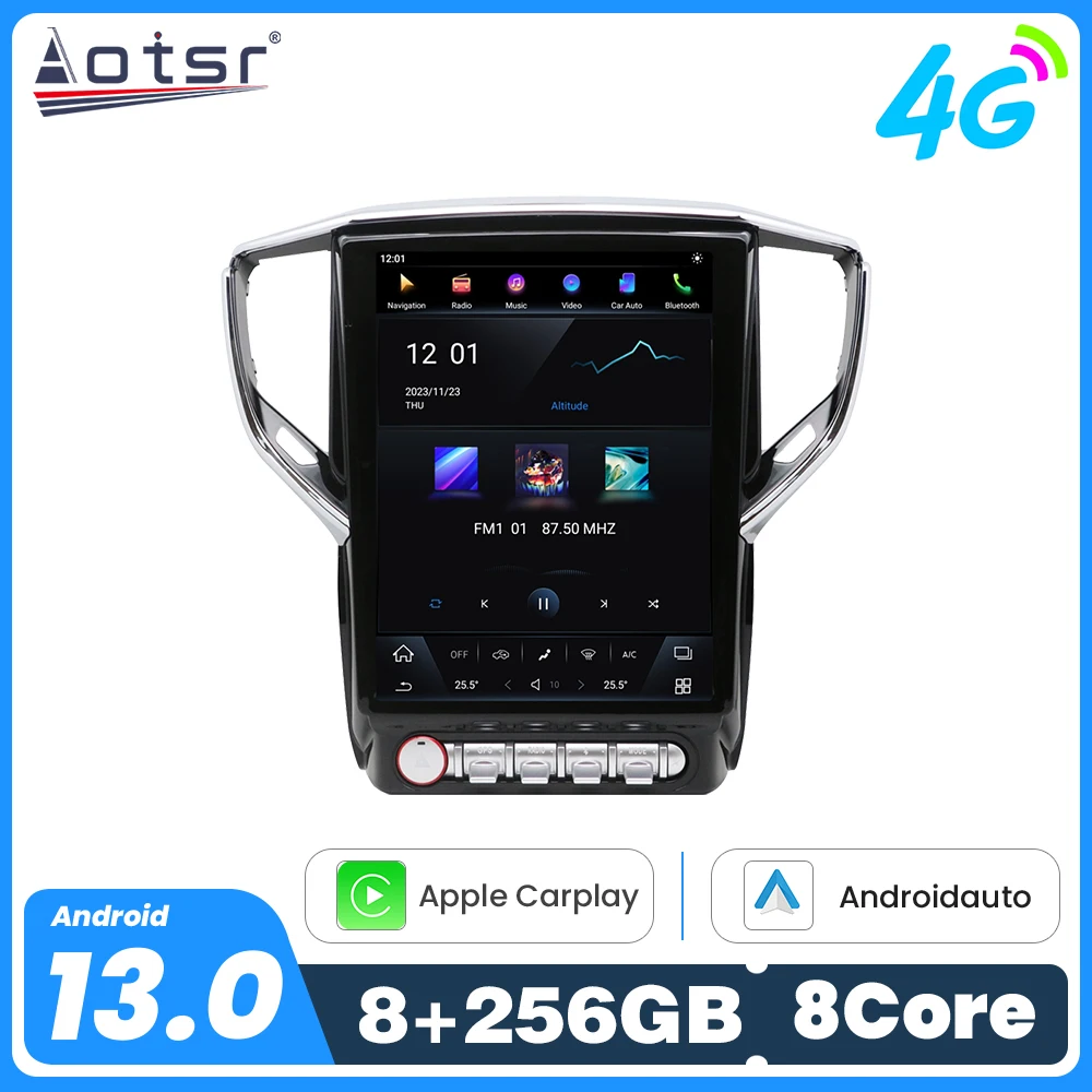 

12,1-дюймовый Android 14 для Maserati Ghibli 2014-2019, серия ZM, сенсорный экран, навигация, Apple Carplay, автомобильный радиоприемник, GPS, мультимедийный плеер