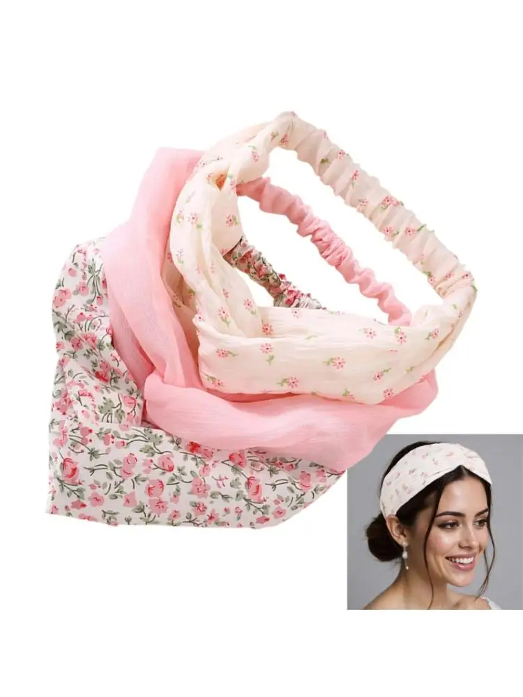 

3Pcs/pack Athletic Performances Headbands Odor Resistant Fabric Nonslip Hair Wrap for Indoor Outdoor Sports