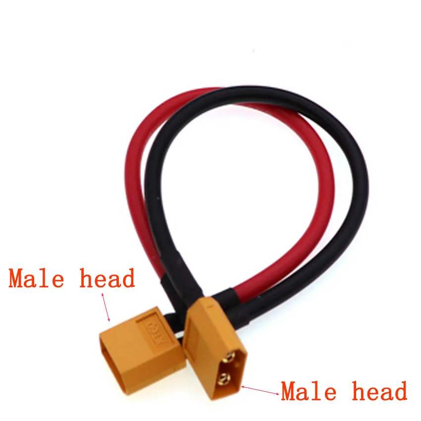 10CM UAV power Wire connecting cables XT90 XT60  Male Female Plug With 10AWG 12AWG Silicone Flexible Cord For electric car