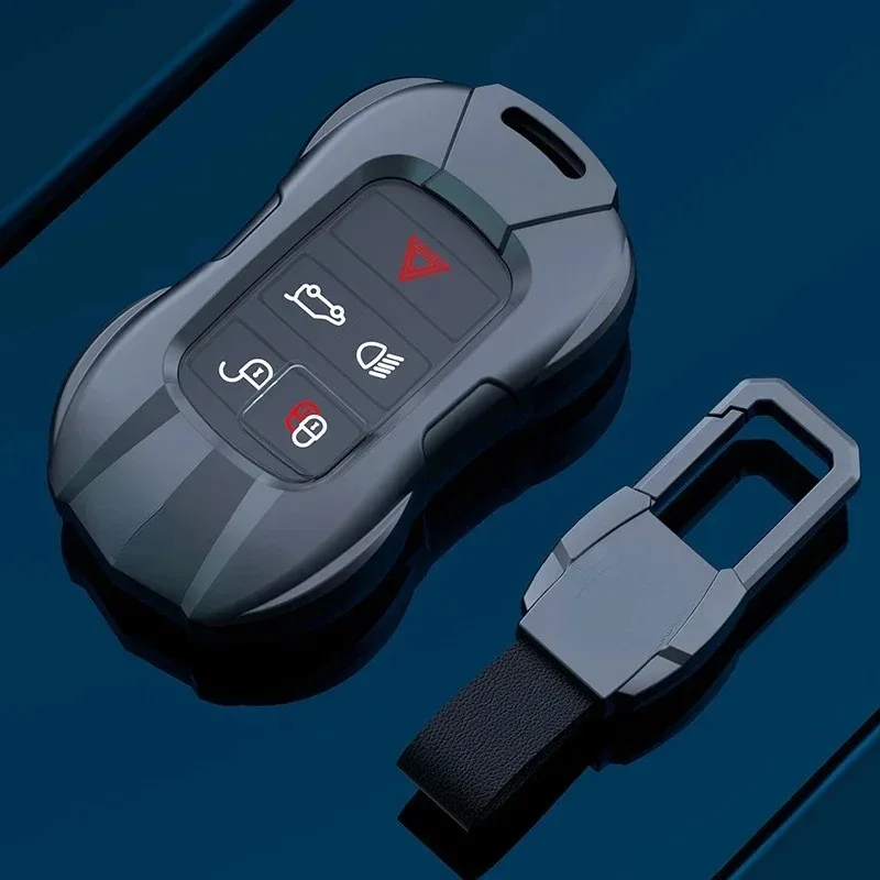 For Jaguar XEL XFL F-PACE XF XJ XE F-TYPE Zinc Alloy Silver Car Key Case Keyless Cover Key Shell Interior Car Accessories - view 5