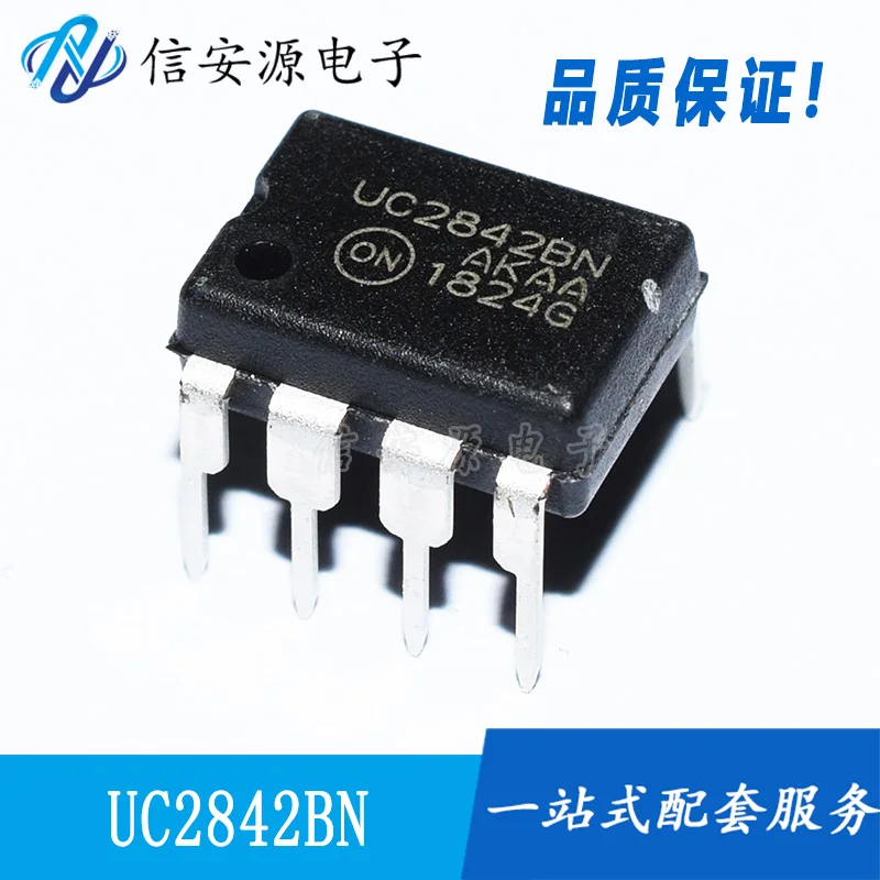 10 Chiếc 100% Orginal Mới UC2842B UC2842BN DIP8 DC DC Chuyển Mạch Điều Khiển