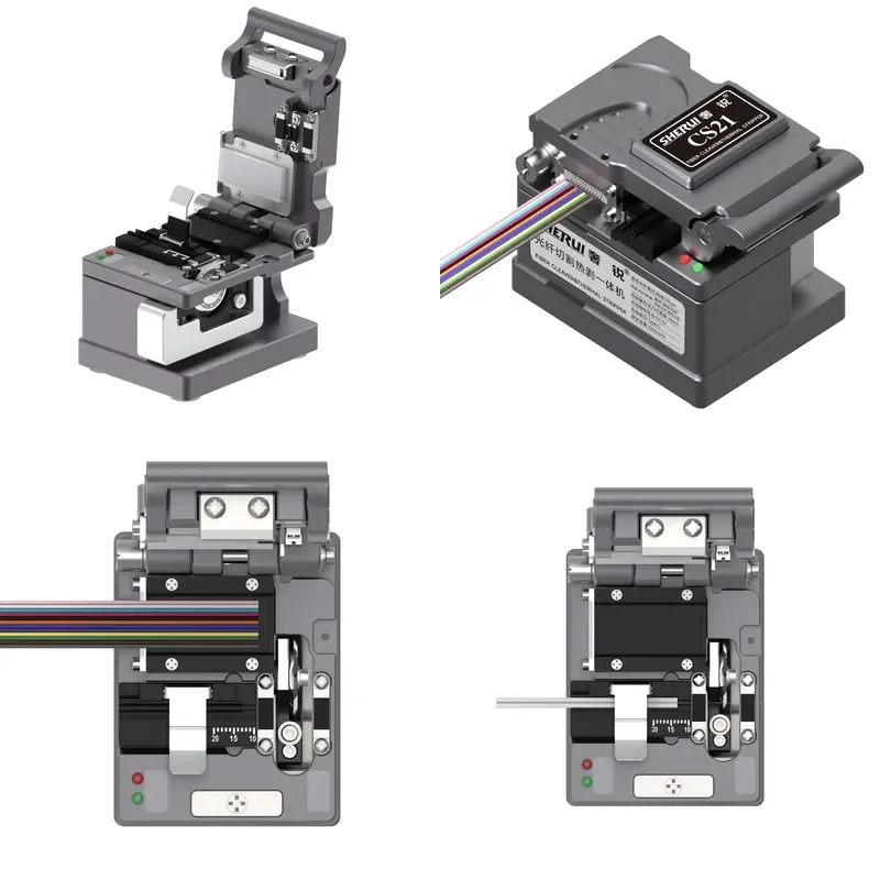High Precision CS21 Optical Cable Cutting Machine Hot Melt Cold Splicing Optical Fiber Cutting Machine Optical Fiber Peeler