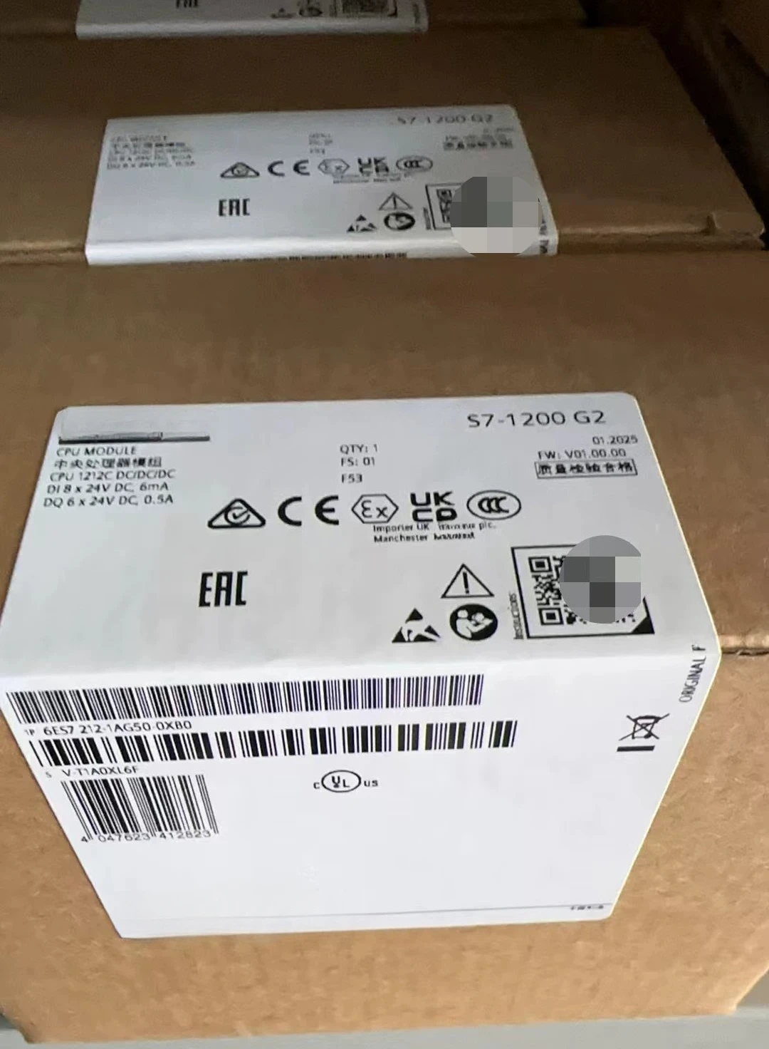 6ES7212-1AG50-0XB0 6ES7212-1BG50-0XB0 Warehouse Stock S7-1200 CPU Controller For Automated Production Line Fast Ship