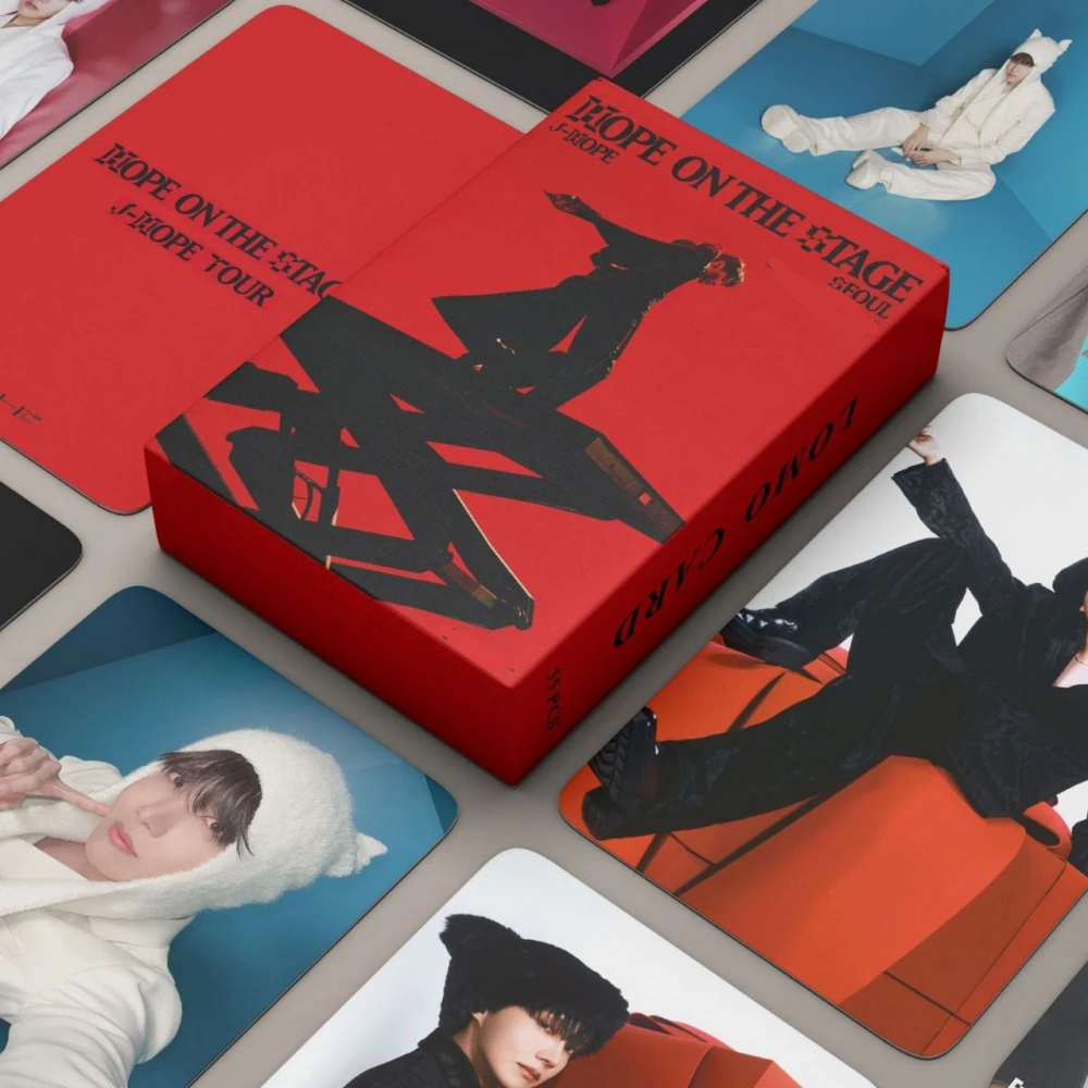 Hope on the Stage Concert Album LOMO Card HD Laser Printing Card J-Hope Card Gift Fans Collection55pcs Kpop Photocard