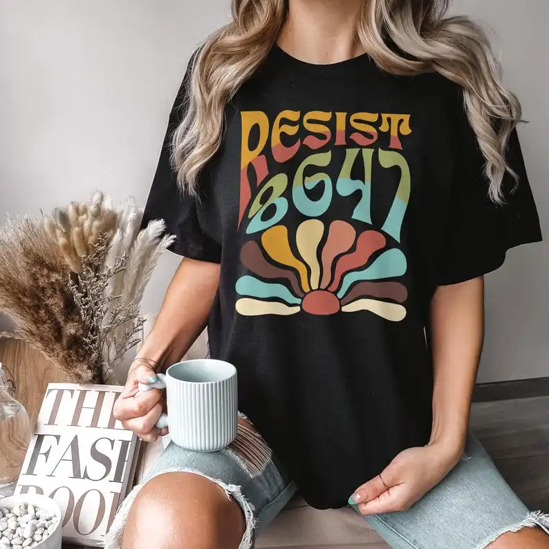 

Resist 8647 Vintage Shirt, Protest Shirt, Subtle Anti Trump Tee, Liberal Tee, Political Shirt, Pro-Democracy Tee