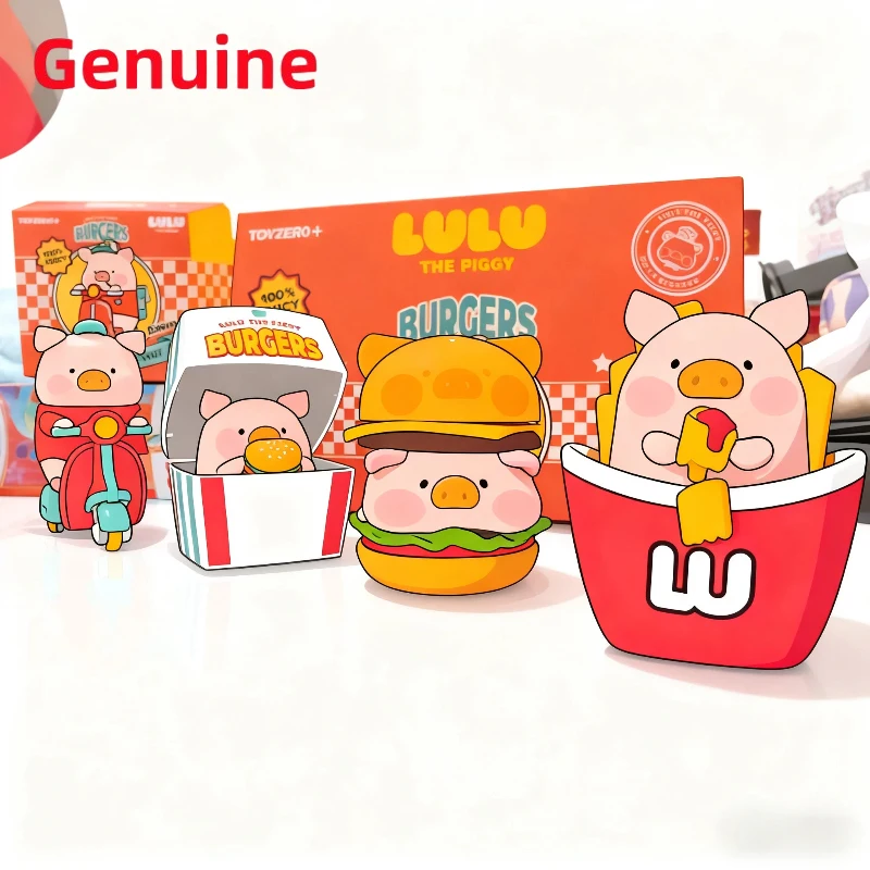 

Новая оригинальная серия Lulu The Piggy Burgers, слепая коробка, аниме, фигурка, модные игрушки, загадочная коробка, милое украшение, орнамент, подарок