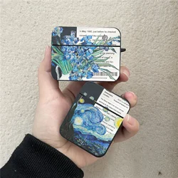 Retro Van Gogh famosa custodia per dipinti d'arte per Apple AirPods 3 2 1 custodia per auricolari custodia di ricarica per AirPods Pro 2 custodia per Airpods