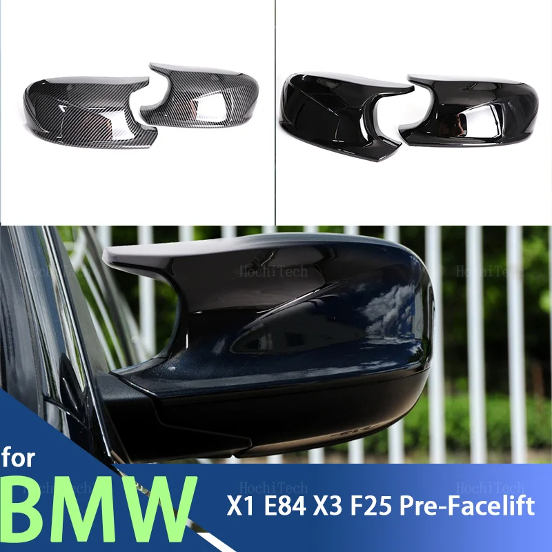 M Style Look Lusterko wsteczne Cap Carbon Fiber Look Black do BMW X3 F25 X1 E84 Pre-LCI 2010 2011 2012 2013 Case