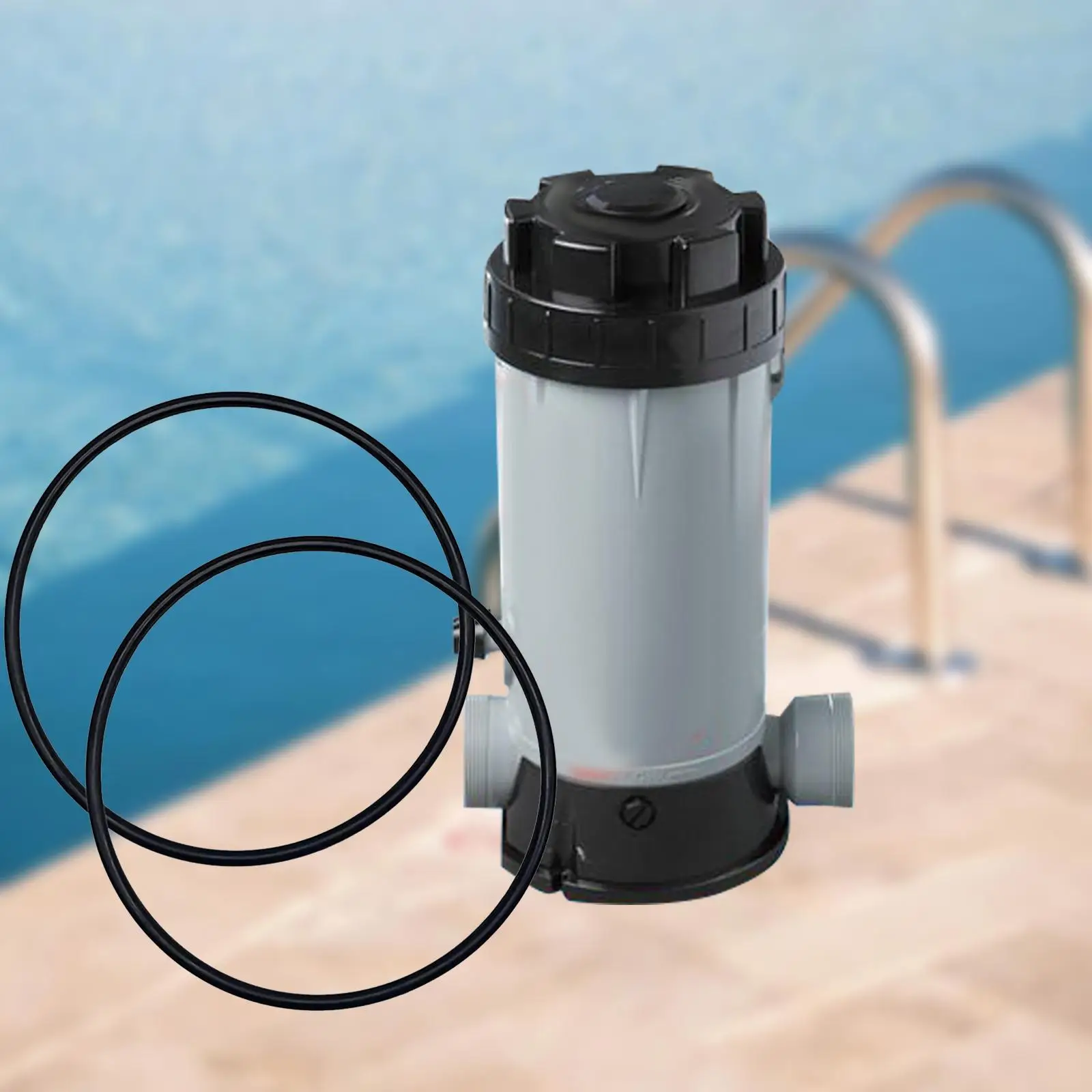 2x Pool Chlorinator Lid O-ring Easy Installation Chlorinator Feeder Component