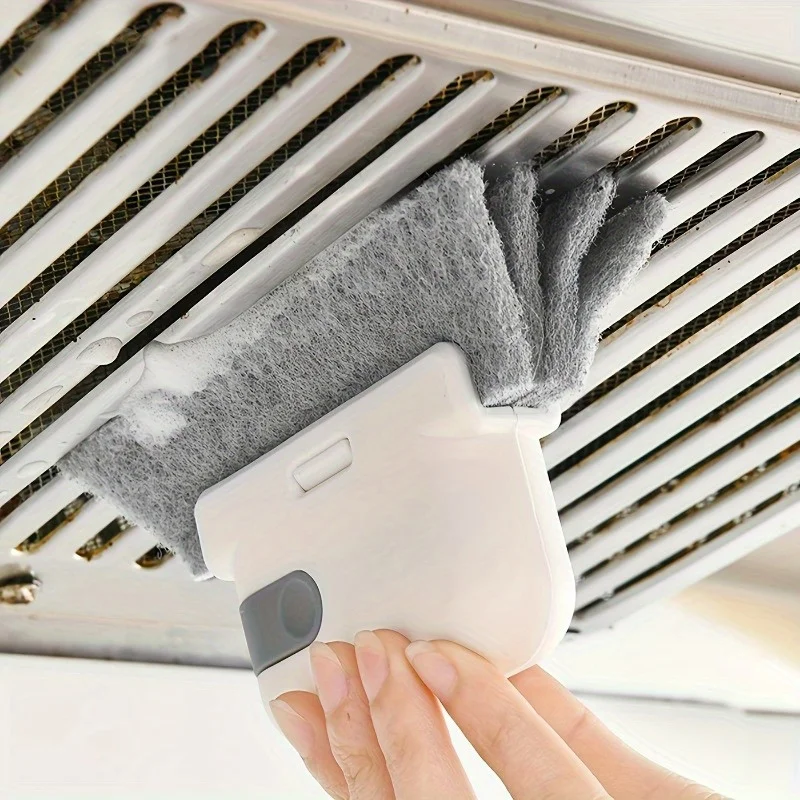 1 فرشاة تنظيف المسار متعددة الوظائف -360 °   تصميم رأس فرشاة بزاوية، أداة تنظيف عميقة لفجوات الأثاث، قابلة للغسل وإعادة الاستخدام