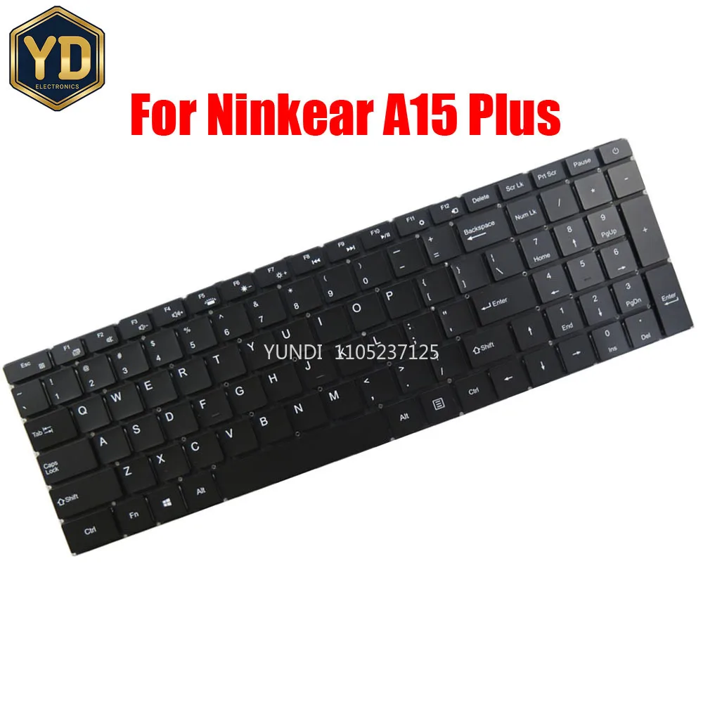 Клавиатура для ноутбука YD Ninkear A15 Plus, английская, США, с черной подсветкой, новая Клавиатура для ноутбука YD Ninkear A15 Plus, английская, США, с черной подсветкой, новая
