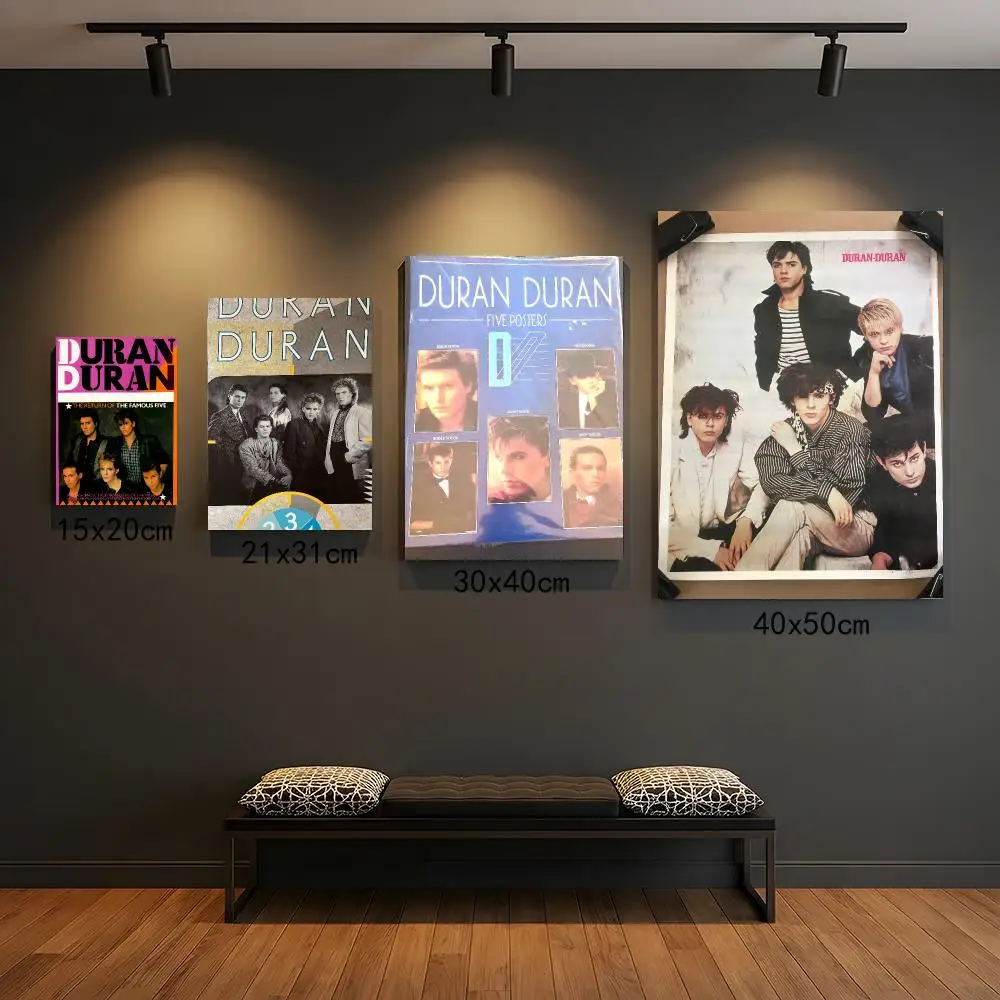 band D-Duran Duran-N Poster Self Adhesive Wall Decor for Modern Home Cafe Office and Bar