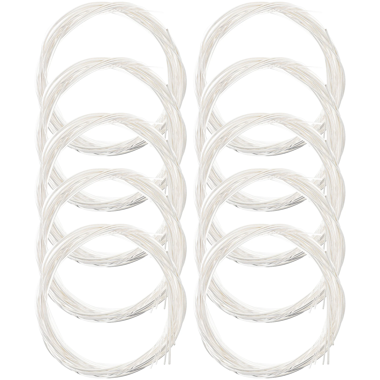 

10 Packs Guitar Accessory Silver-plated Classical Strings Folk Accessories Music White Nylon Supply