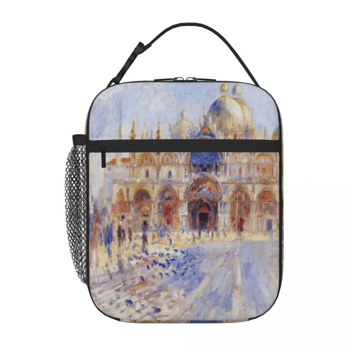 Hot Sale The Piazza San Marco Venice Animal Face Adult Lunch Bag Outdoor Picnic Adjustable Strap Lunch Bag