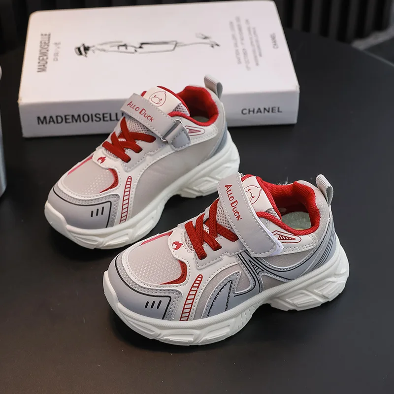 2026 Spring New Kids Large Sneaker Comfort Breathable Boy Mesh Shoes Simple Versatile Girls' Thick Bottom Casual Shoes Кроссовки