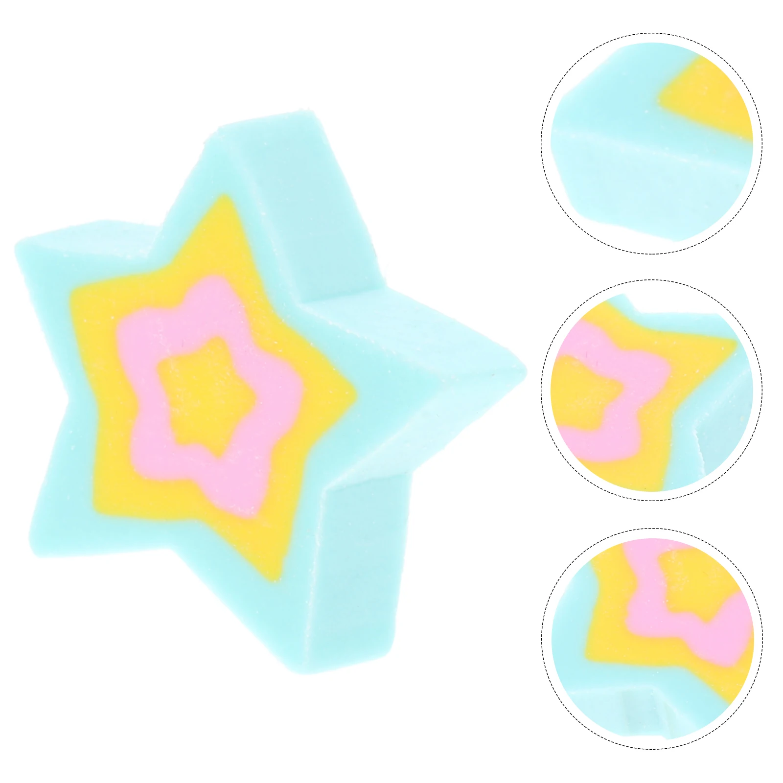 

50 Pcs Pentagram Eraser Classroom Erasers Desk Pets for Kids Rewards Cute Office Supplies Aesthetic Child