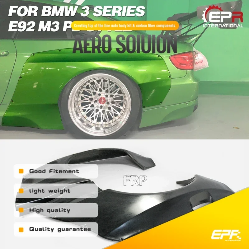 

For BMW E92 M3 PD Style Wide Body Rear Fender Replacement Exterior Body Accessory Fitment Part