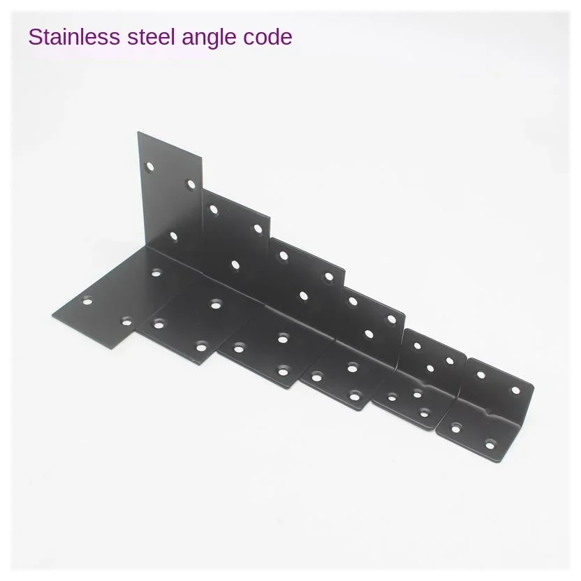 90 Degree Code Angle Reinforcement Corner Code Iron Code Horse Black Corner Small Angle Piece Right Angle Bracket