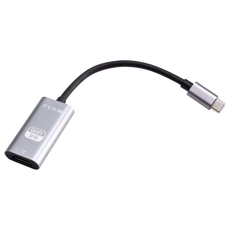 Tipo C para adaptador USB C para HD-MI Conversor HDTV 8K USB 3.1 Cabo compatível para Chromebook Samsung