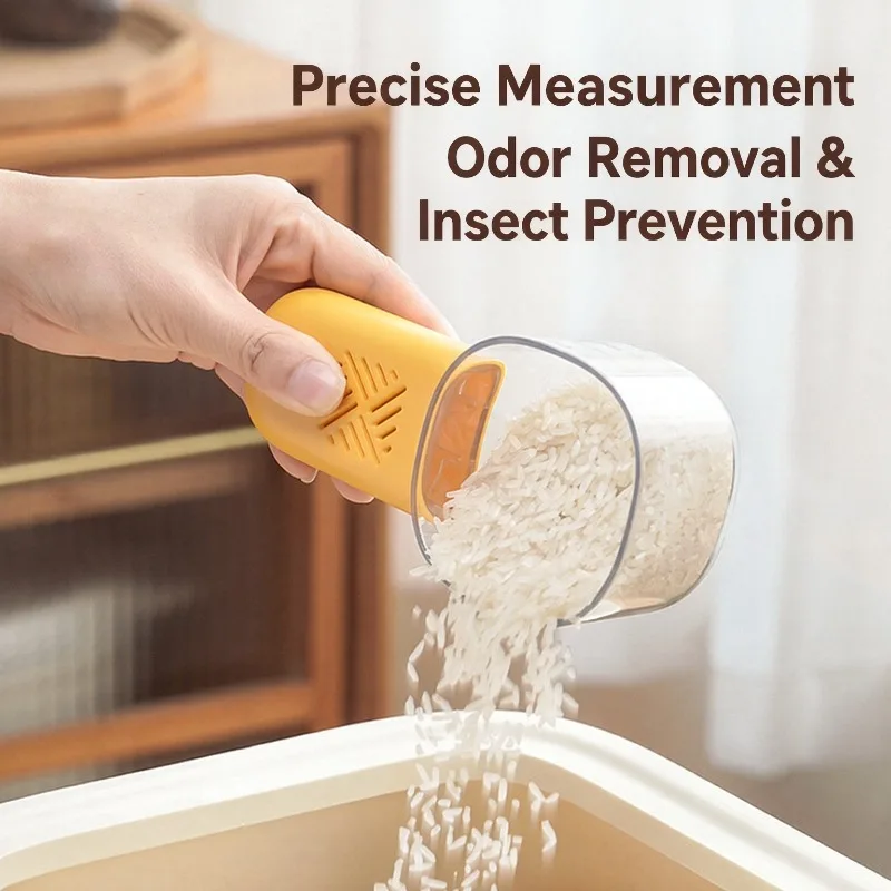 Moisture-proof and Insect-resistant with Graduated Rice Scoop Measuring Cup Kitchen Accessory Multifunctional Measuring Spoons