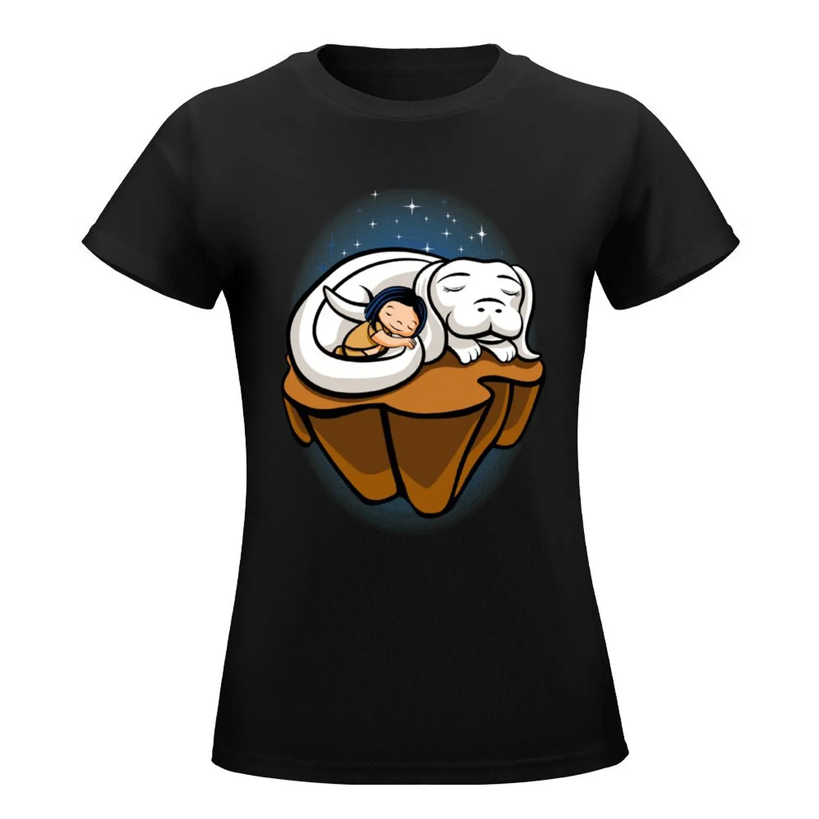 NeverEnding Friendship T-Shirt plus size tops female anime clothes t-shirts for Women loose fit