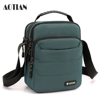 AOTIAN-Bolso cruzado de nailon para hombre, bandolera pequeña de hombro, de marca, mejores vendedores