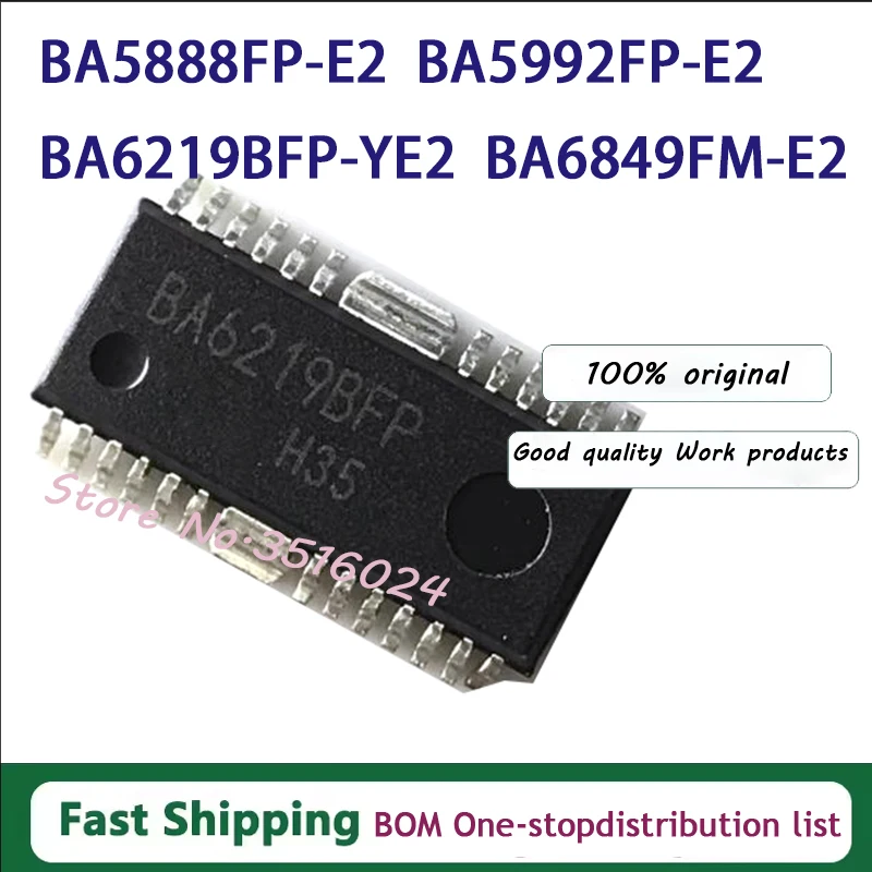 (5piece)BA5815FM BA5888FP-E2 BA5992FP-E2 BA6219BFP-YE2 BA6849FM-E2 HSOP28
