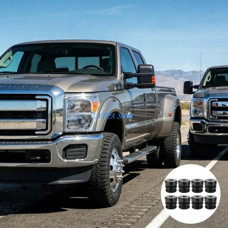 U13C 8Pcs Effective Silicone Cab Mount For 2008 2016 F250 F350 Trucks Excellent Shock Resistance