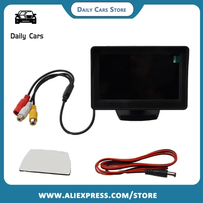 4.3-Inch Car Monitor Rear View Display 12V 24V