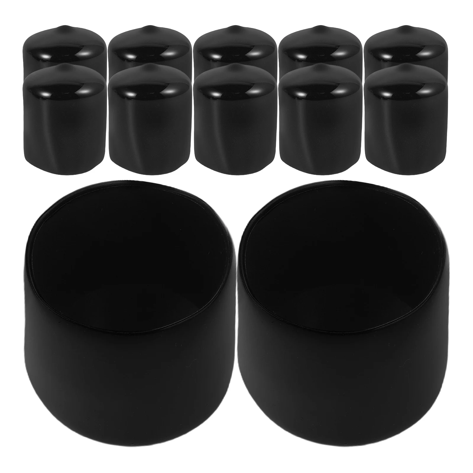 

12pcs Plastic Thread Protectors Screw Covers Pvc Pipe Bolt Screw Protectors Anti Vacuum Plugs Protective Caps For Screws