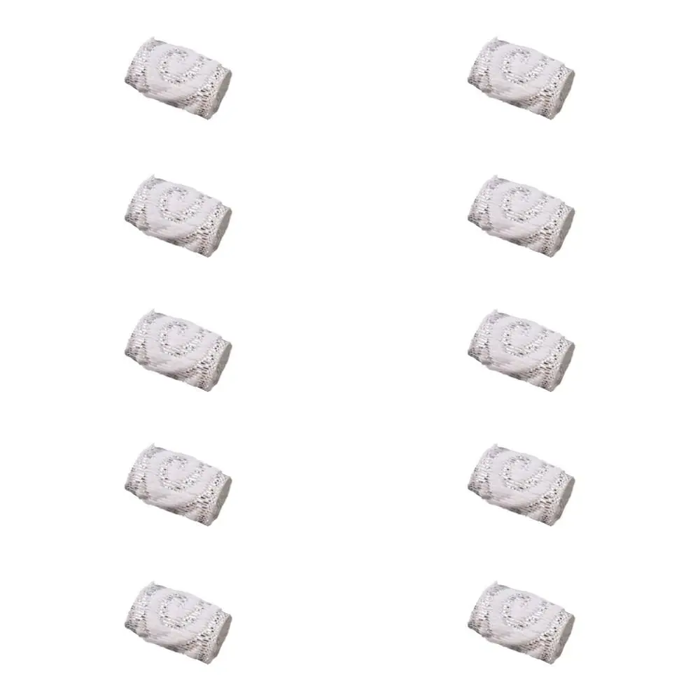 10Pcs/Set Clips Cuff Mini Fabric Hair Braid Beads Reggae Embroidery Colorful Cloth Dreadlock Beads Hiphop Decoration Men/Women