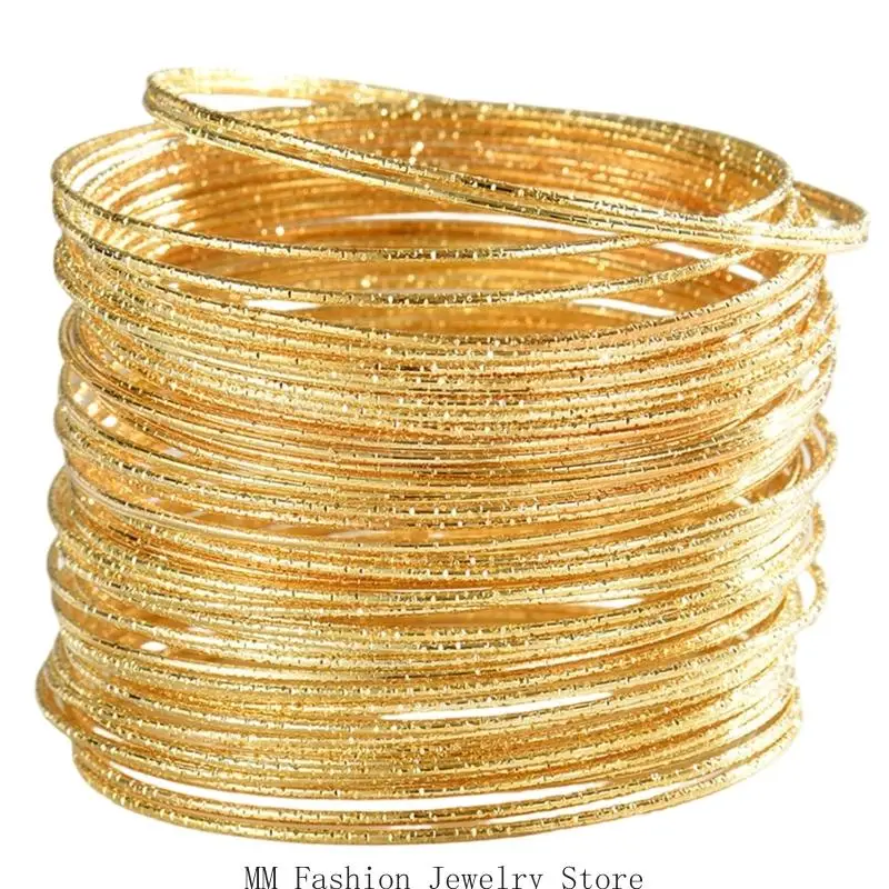 Stackable Thin Bangles Multicolor Jewelry Versatile For Office And Casual Looks D0UB